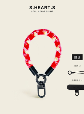 SHEARTS冬季限定毛绒绒手机挂绳短款手提百搭原创时尚电话手腕绳