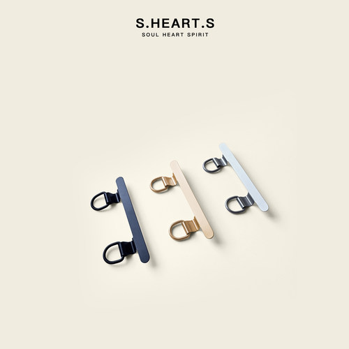 SHEARTS超薄双环手机链垫片金属双耳挂绳夹片连接贴片固定扣挂件