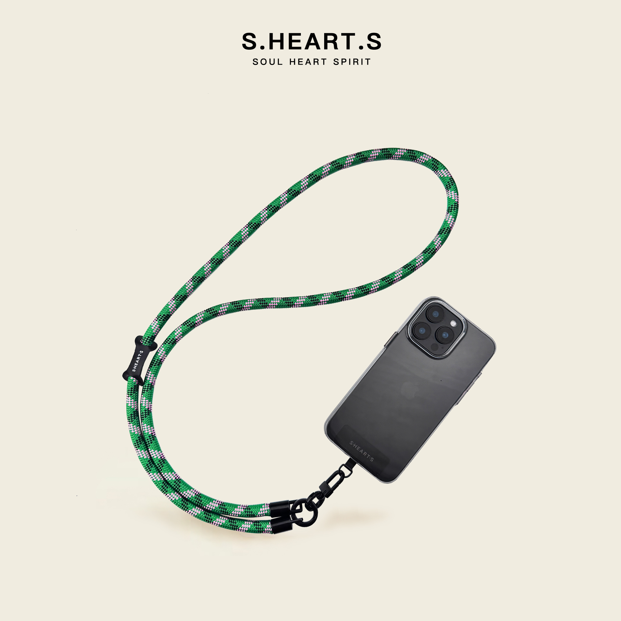 SHEARTS高端手机挂绳长款斜挎可背户外登山挂脖防丢背式耐用男女