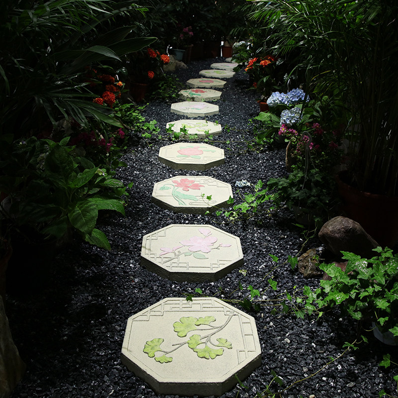 户外草坪庭院花园踏步铺路石阳台园林景观装饰防滑垫脚汀步石板