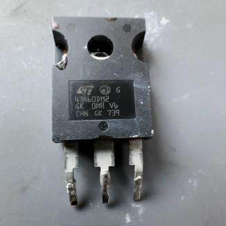 43N60DM2 新能源充电机MOS场效应管拆机测量好