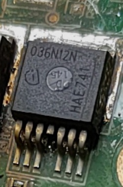 进口原字码 036N12N 036N12 IPB036N12N3G 贴片MOS管120V180A全