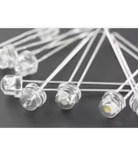 12V 奥迪A8转向灯尾灯灯珠 草帽灯珠LED灯 白发黄 黄色 黄光2脚