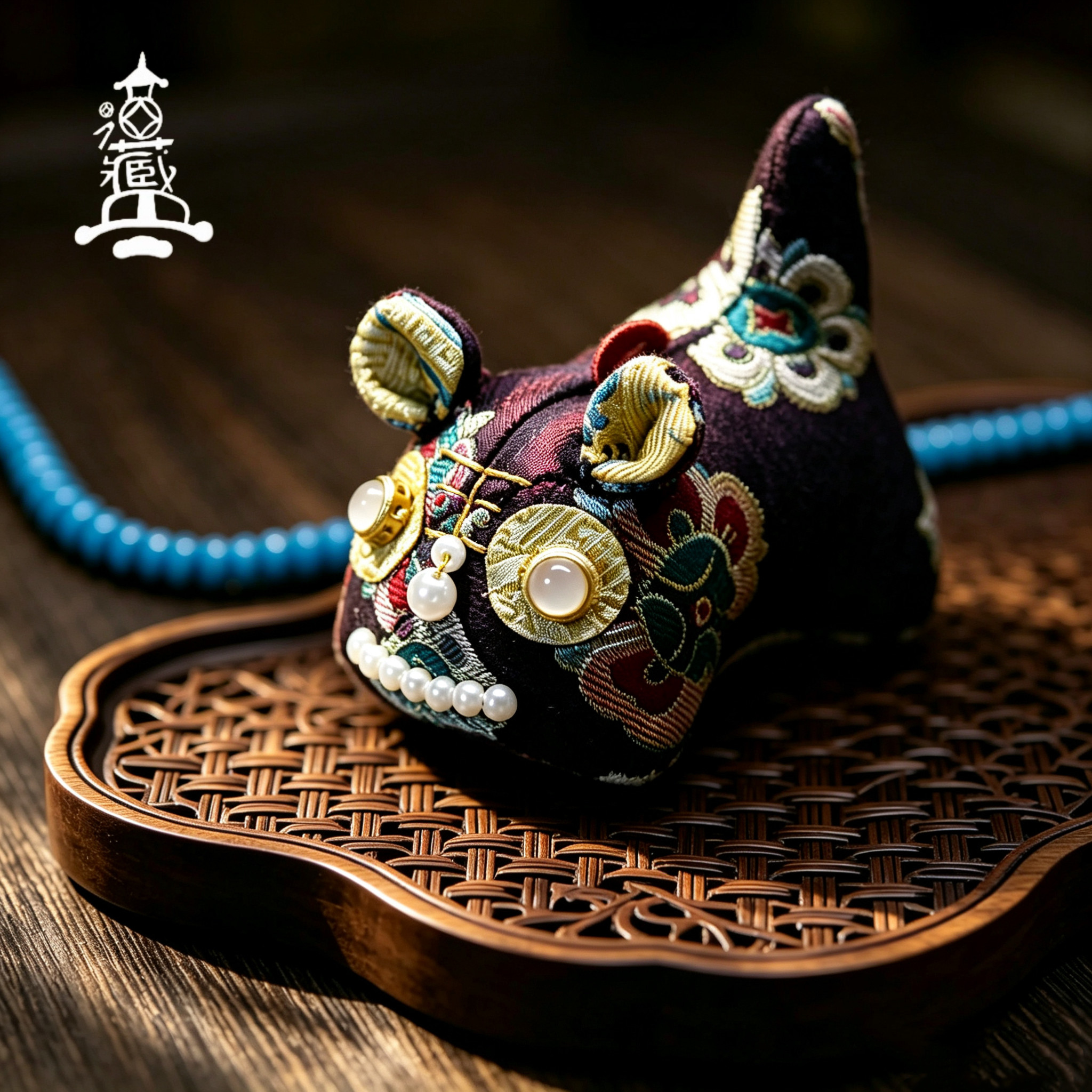 非遗宋锦宝相花布老虎材料包平安符布艺玩偶摆件吉祥物高级礼物