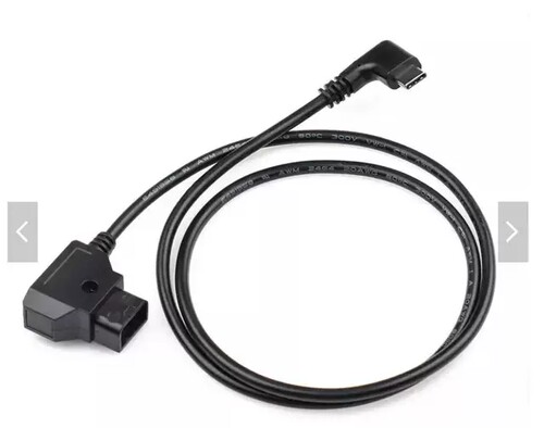 D-TAP转type-c适用于DJI大疆LiDAR电源线V口铁头TILTA 跟焦供电线