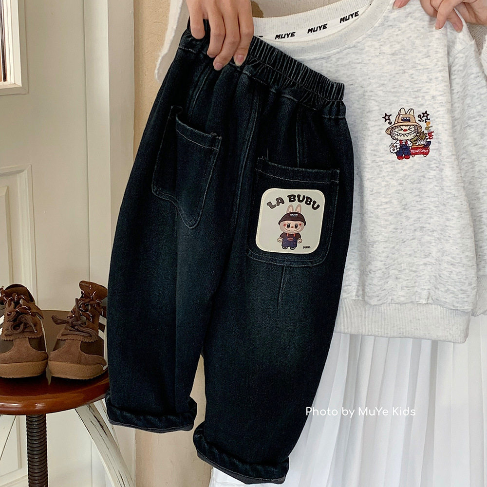 木野加绒牛仔裤湖州织里童装男女童冬季韩版加厚休闲裤儿童长裤,童装/婴儿装/亲子装,儿童牛仔裤,淘宝优惠券,粉丝福利购,淘宝优惠卷