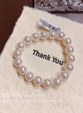 经典白色珍珠手链2024新款