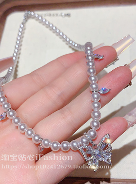 爆款锁骨链轻奢小众颈链配饰礼服