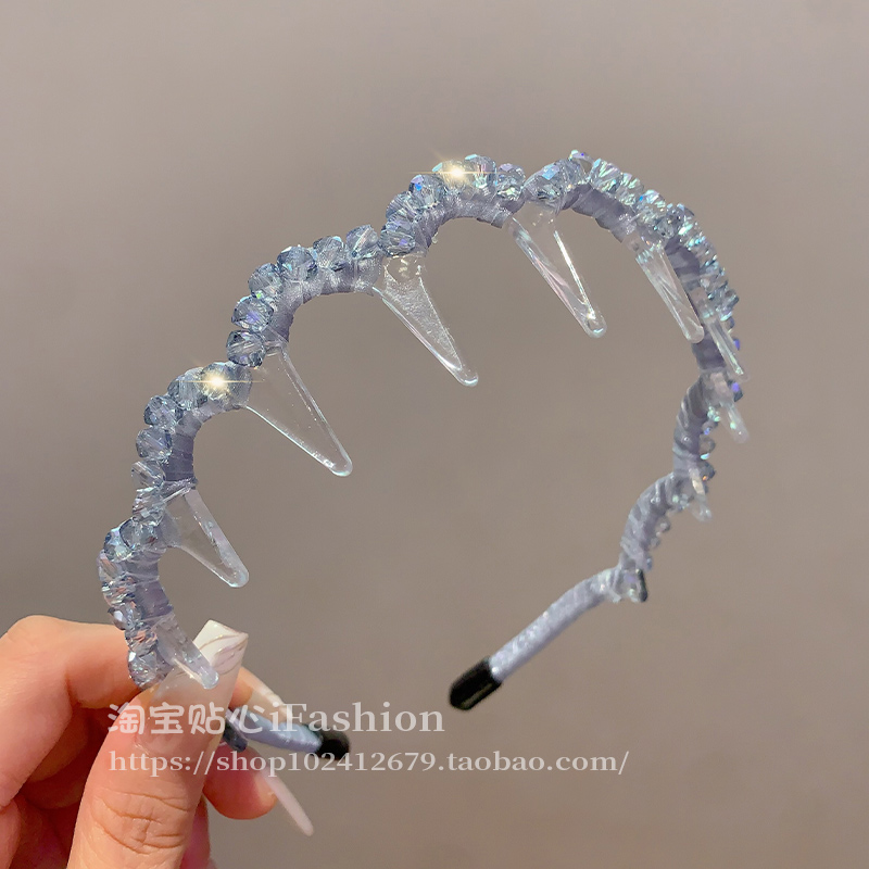水晶发箍女2025新款简约高级感