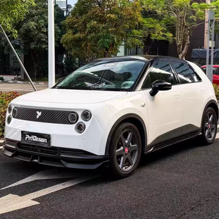 适用于蔚来萤火虫升级PNT外观包围套件前唇侧裙后唇尾翼亚黑亮黑