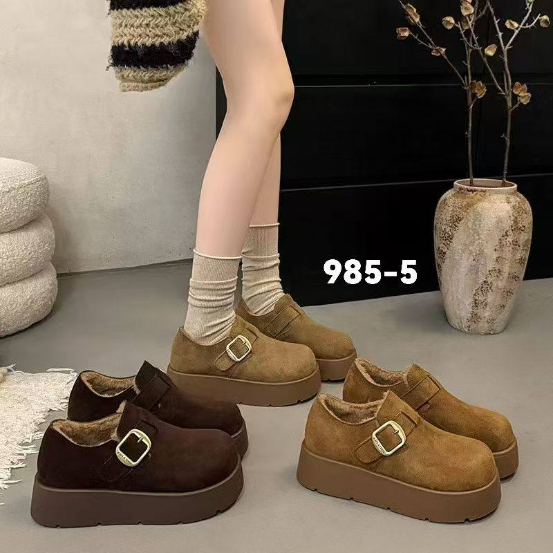 厚底勃肯鞋女2026冬复古加绒加毛毛厚保暖棉鞋软底百搭单鞋985-5,女鞋,勃肯鞋/软木鞋,淘宝优惠券,粉丝福利购,淘宝优惠卷