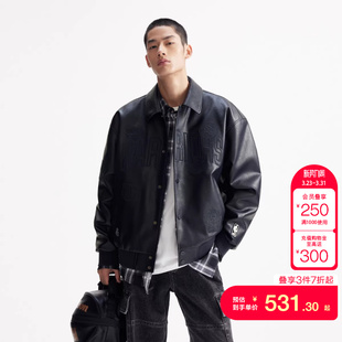 tq区绫致杰克琼斯NBA联名金州勇士队男棉衣冬翻领外套上衣