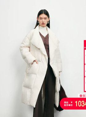 vq区绫致Vero Moda羽绒服女冬季90白鸭绒宽松百搭长款羽绒服