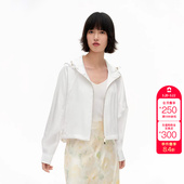 绫致ONLY秋冬简约休闲宽松插肩袖 连帽外套女潮 短款