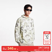 jq区绫致杰克琼斯NBA联名衣身凯尔特人队图案满印舒适时尚 夹克男