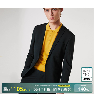 外套 綾致SELECTED思萊德英倫商務(wù)高級感黑男西裝 專區(qū)到手1折起