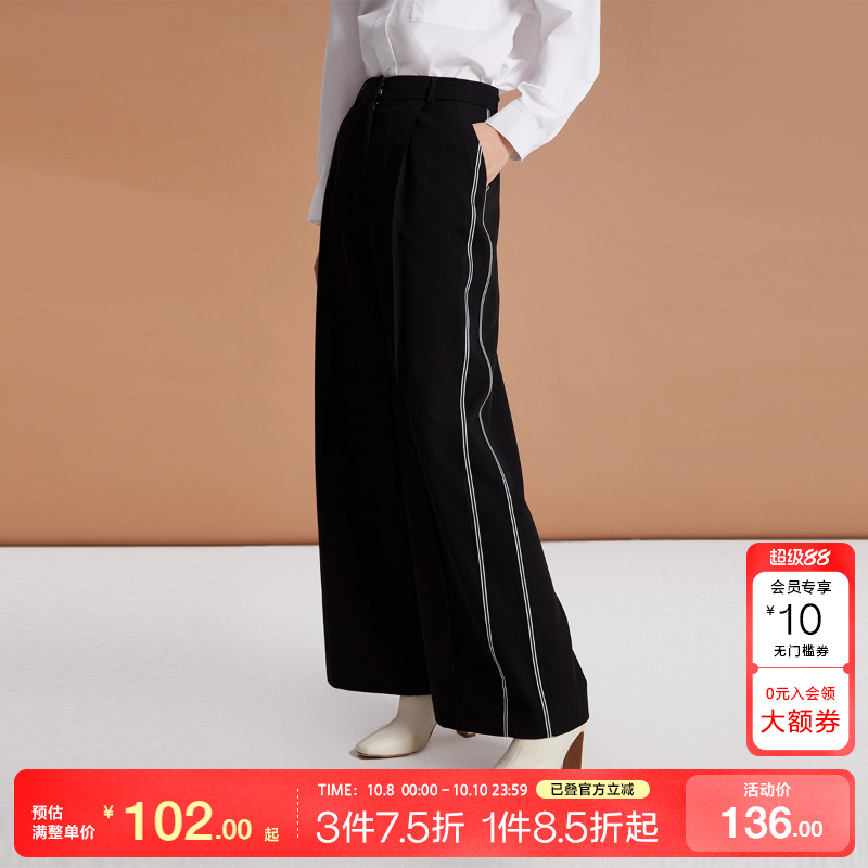 VeroModa通勤直筒休闲裤