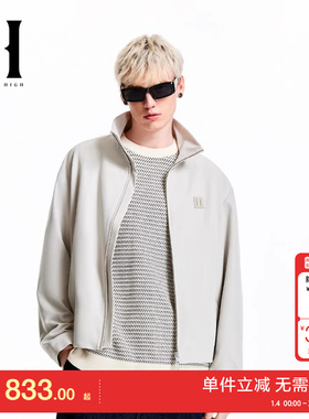 绫致SEASON HIHG时尚出街舒适日常简约风长袖立领夹克外套男