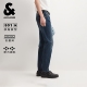 潮口袋水洗猫须款 绫致杰克琼斯男装 修身 时尚 秋季 牛仔裤