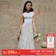 t区绫致Couture Made连衣裙25春夏时尚 简约显瘦纯色百褶长裙女