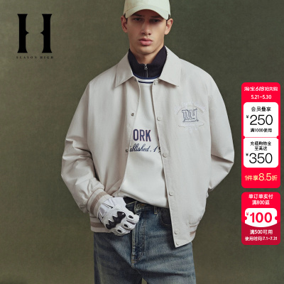 绫致SEASON HIGH秋季NFL联名男夹克外套时尚舒适宽松翻领长袖上衣