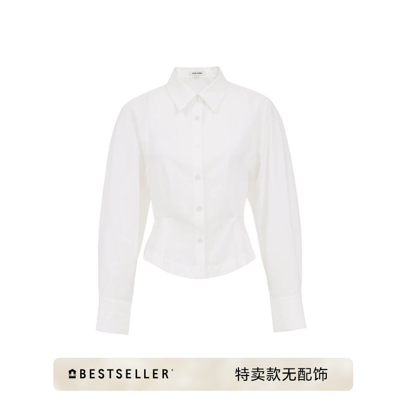 [特卖无配饰]绫致Vero Moda衬衫女2026新款下摆收腰上衣时髦优雅