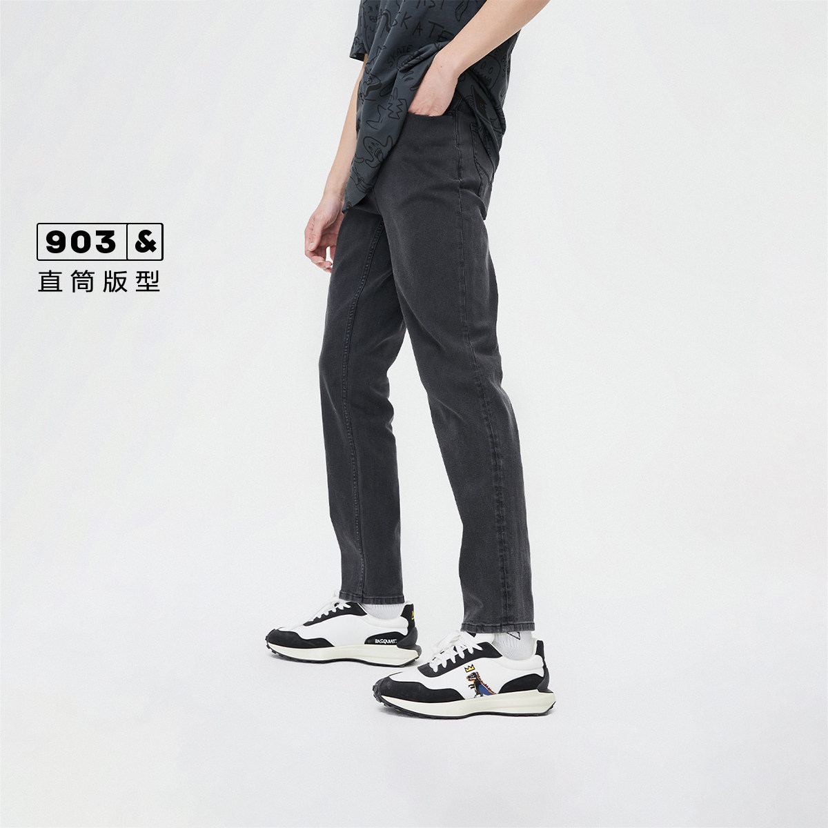 j区绫致杰克琼斯男装春夏裤子男舒适直筒百搭水洗弹力牛仔裤子男