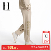 绫致SEASON 子 舒适纯棉裤 HIGH秋NFL联名男休闲裤 松紧腰时尚