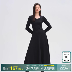甜美收腰伞裙中长款 tq区绫致ONLY2025春夏新时尚 连衣裙女百搭