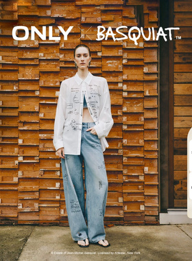 绫致ONLY2026夏季新款BASQUIAT联名高腰香蕉裤牛仔裤女