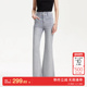 Moda牛仔裤 女2025夏季 新款 绫致Vero 含棉水洗复古显瘦微喇裤