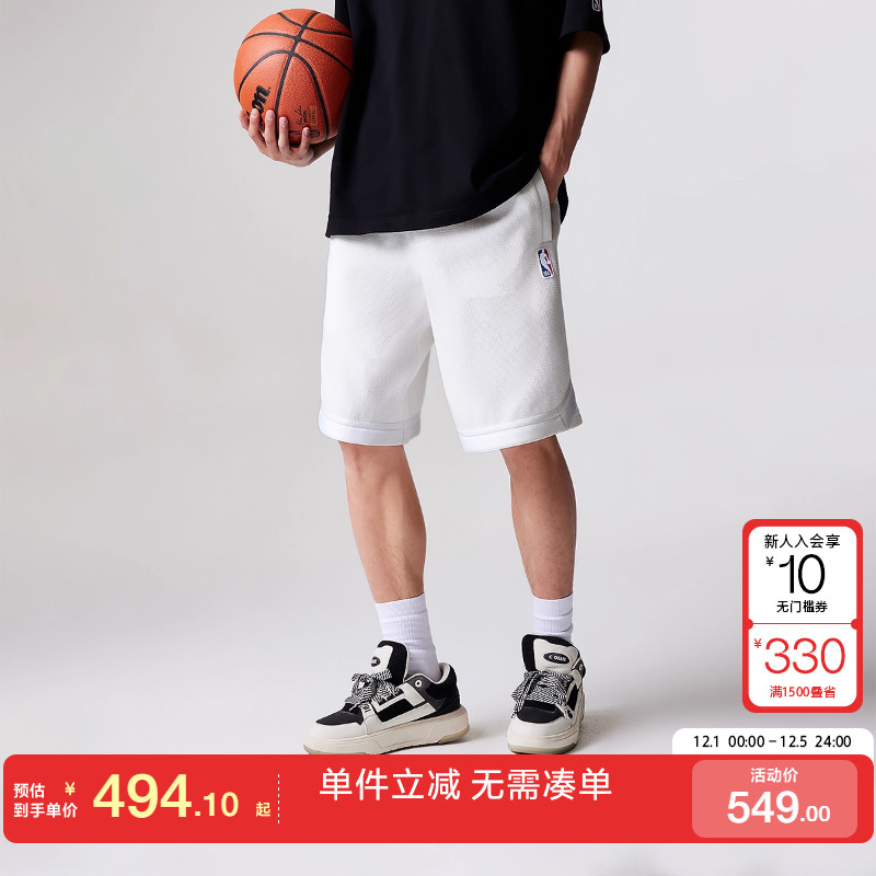 绫致杰克琼斯男装夏季NBA联名湖人队潮宽松运动风短裤五分裤