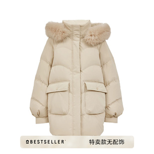 [特卖无配饰]绫致Vero Moda羽绒服女新款白鸭绒百搭外套无毛领
