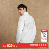 绫致杰克琼斯NBA联名款 拉链休闲宽松毛衣针织衫 湖人队男冬季 新款