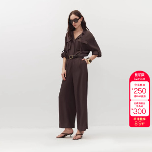 口袋休闲裤 绫致ONLY2026春季 设计工装 显瘦连体裤 女 新款