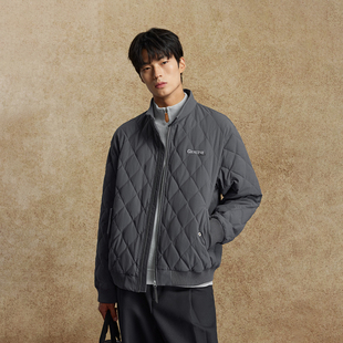绫致杰克琼斯男生25秋冬羽绒服立领百搭通勤外套纯色简约上衣