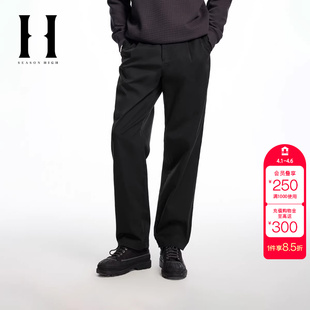 简约纯色宽松休闲长裤 绫致SEASON 休闲裤 新款 HIGH男装 秋季
