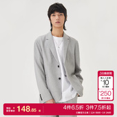 tq区绫致杰克琼斯男都市四粒扣袖 口背部中开叉设计西外套