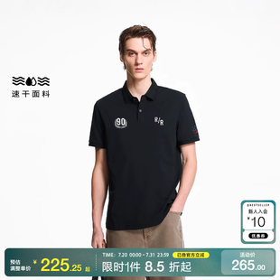 绫致杰克琼斯男夏时尚 百搭舒适个性 简约风休闲上衣短袖 polo衫