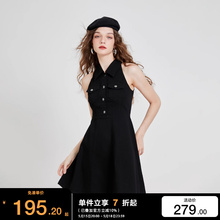 绫致ONLY2024春夏新款时尚潮流A字收腰短款牛仔连衣裙女