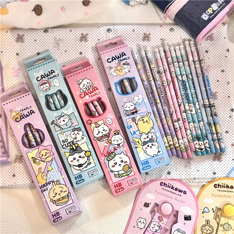 可爱卡通小八乌萨奇铅笔套装HB带橡皮小学生文具盒装高颜值书写笔,文具电教/文化用品/商务用品,铅笔/自动铅笔,淘宝优惠券,粉丝福利购,淘宝优惠卷