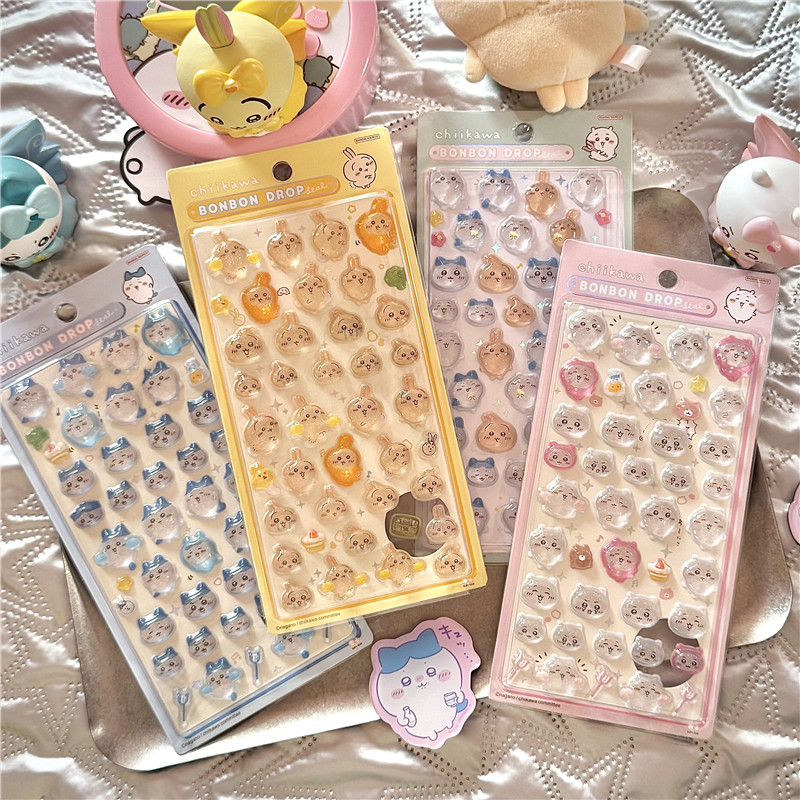 果冻DIY立体吉伊乌萨奇日系DIY手账贴画纸PVC透明装饰贴儿童素材,文具电教/文化用品/商务用品,贴纸/立体贴纸,淘宝优惠券,粉丝福利购,淘宝优惠卷