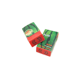 PLUS普乐士小学生蔬菜橡皮+水果趣味橡皮擦/香蕉 猕猴桃 西瓜儿童创意新鲜糖果造型少屑干净无毒渐层套色