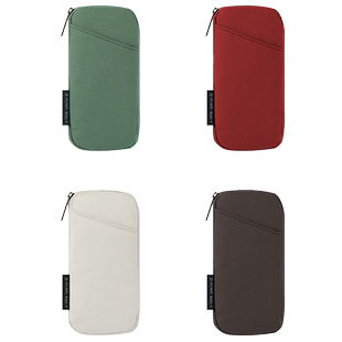 日本kokuyo国誉CLICASE夹夹+笔袋一米新纯系列.磁吸多功能帆布文具盒学生复古简约文艺ins日系笔袋创意