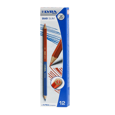 德国艺雅红蓝双色学习铅笔