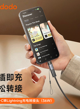 麦多多适用苹果转接头Typec转Lightning数据线接口tpc转换器头手机平板充电PD快充二合一平板iPhone14/13/12