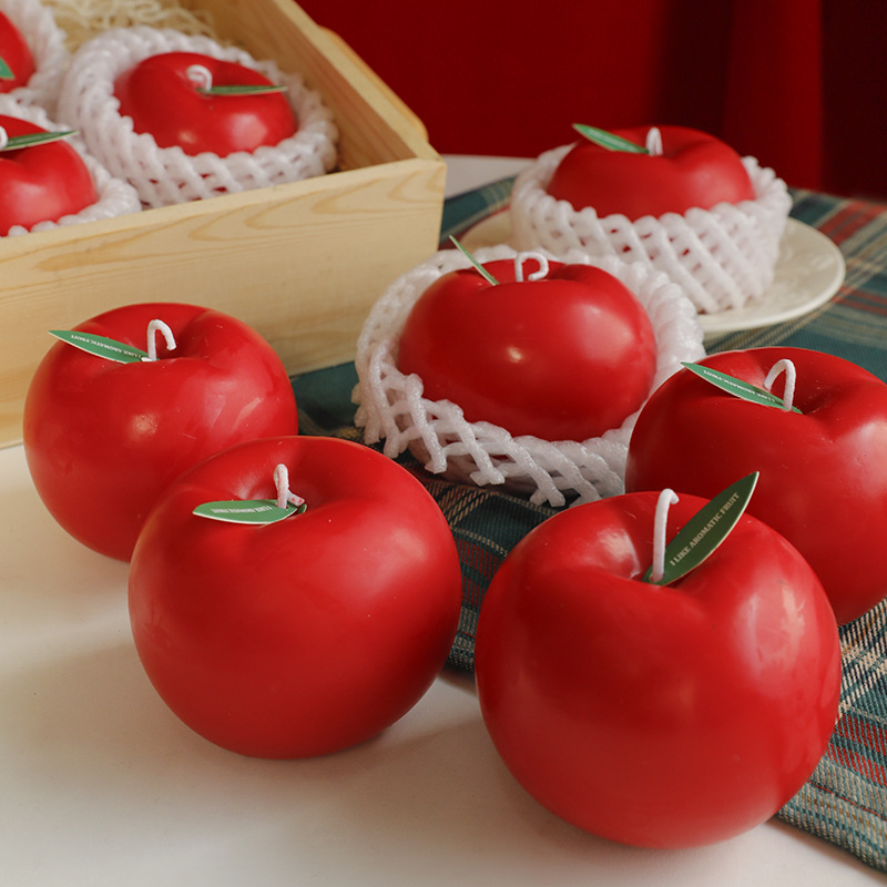 圣诞苹果香薰蜡烛礼盒小众高级氛围感香氛摆件生日礼物送女友闺蜜