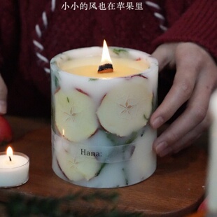 苹果香薰蜡烛礼盒家用卧室内持久淡香生日礼物女生小众高级伴手礼