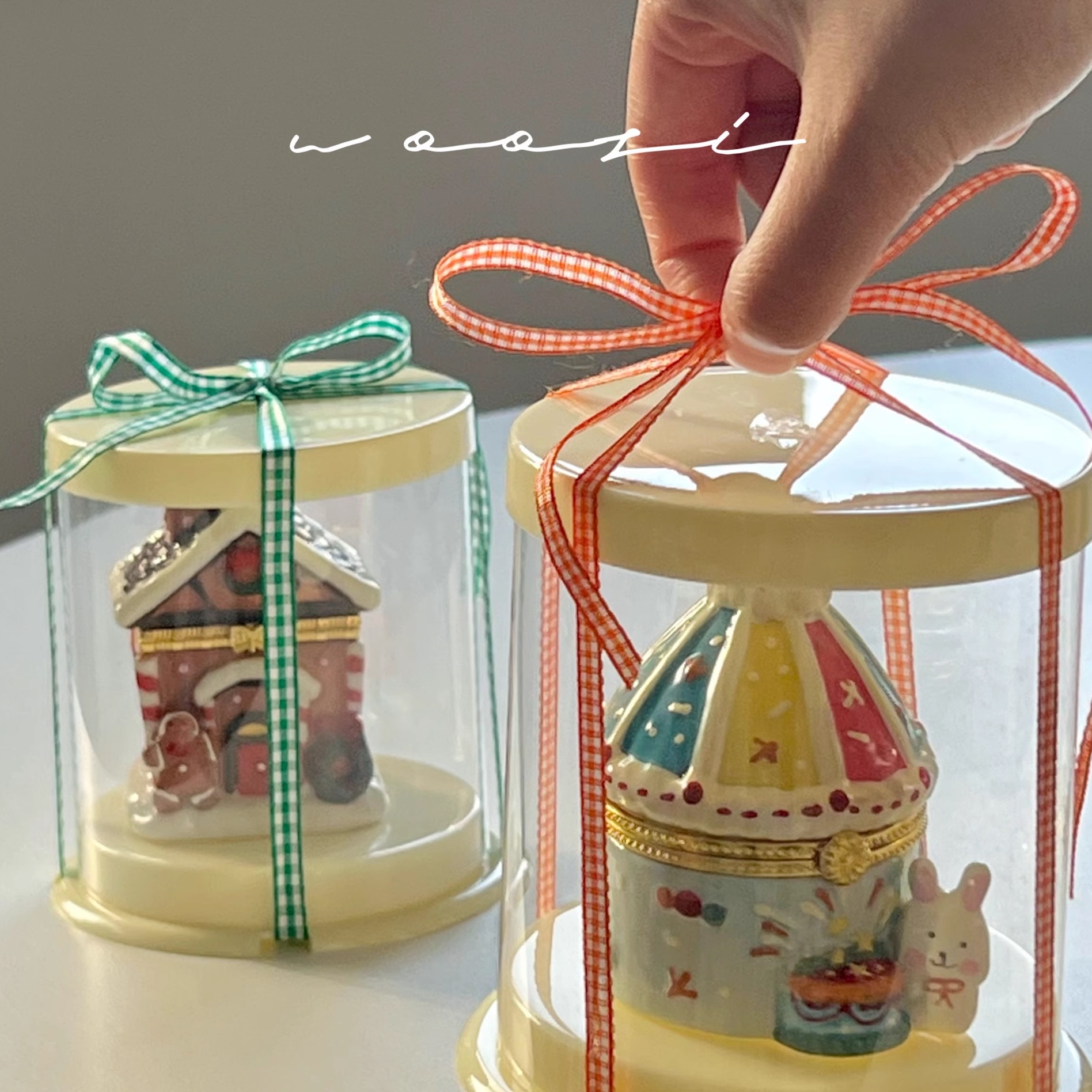 双层蛋糕香薰蜡烛姜饼屋圣诞树室内卧室礼盒创意摆件闺蜜生日礼物