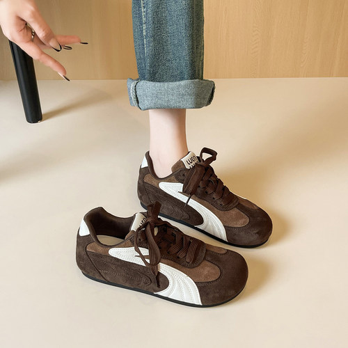 复古时尚德训鞋2025新款阿甘鞋